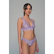 Δαντελένιο Σετ Εσωρούχων   Λιλά Milena By Paris Set10202_8484-Λιλά