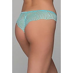 Δαντελένιο Σλιπ Μπραζίλ – Aqua Milena By Paris 008487-Aqua