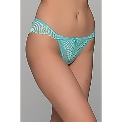 Δαντελένιο Σλιπ Μπραζίλ – Aqua Milena By Paris 008487-Aqua