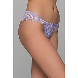 Δαντελένιo Σλιπ Μπραζίλ   Lilac Milena By Paris 008426-Λιλά