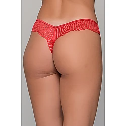 Δαντελένιο String – Κόκκινο Milena By Paris 007701-Κόκκινο