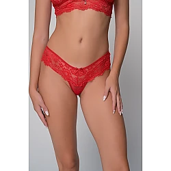 Δαντελένιο String – Κόκκινο Milena By Paris 007702-Κόκκινο