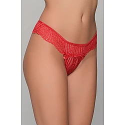 Δαντελένιο String – Κόκκινο Milena By Paris 007701-Κόκκινο