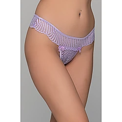 Δαντελένιο String – Λιλά Milena By Paris 007701-Λιλά