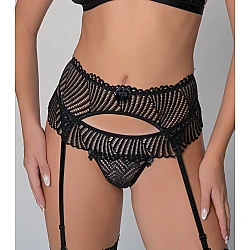 Δαντελένιο String – Μαύρο Milena By Paris 007701-Μαύρο