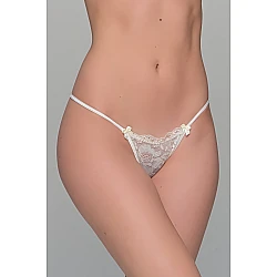 Δαντελένιο String Tanga   Ιβουάρ Milena By Paris 007682-Ιβουάρ