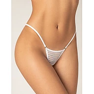 Διχτυωτό Micro G string   Λευκό Milena By Paris 006791-Λευκό