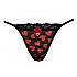 Γυναικείο Εσώρουχο G String Τούλι και Δαντέλα Milena By Paris V25-934-Μαύρο