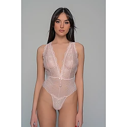 Κορμάκι String Δαντέλα   Baby Pink Milena By Paris 002506-Baby Pink