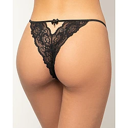 Δαντελένιο Tanga Brazil   Μαύρο Milena By Paris 008412-Μαύρο