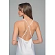 Μάξι Νυφικό Σατέν Φόρεμα Σετ με String   Ιβουάρ Milena By Paris 003449-Ιβουάρ