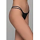 Micro G string Λύκρα   Μαύρο Milena By Paris 006917-Μαύρο