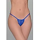 Mini Micro String Δαντέλα   Μπλε ρουά Milena By Paris 006525-Μπλε ρουά