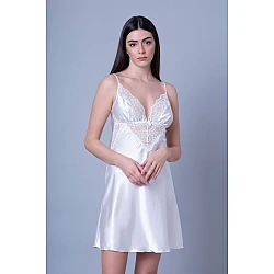 Νυφικό Σατέν Νυχτικό   Ιβουάρ Milena By Paris 003367-Ιβουάρ