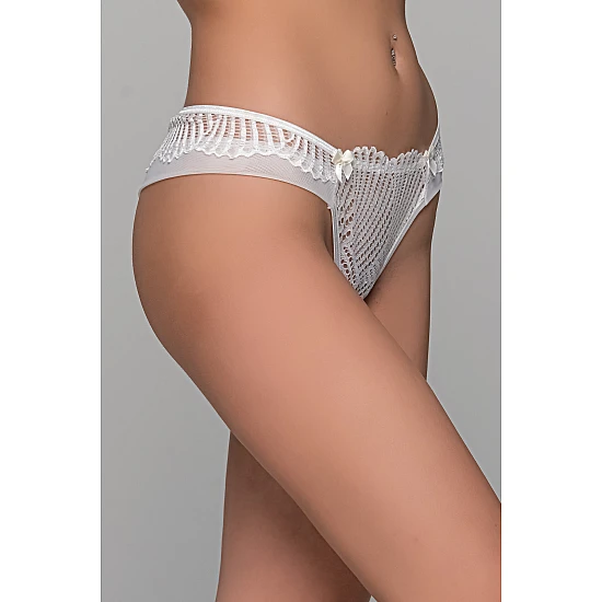 Νυφικό Brazilian Slip με Δαντέλα – Ιβουάρ Milena By Paris 008486-Ιβουάρ