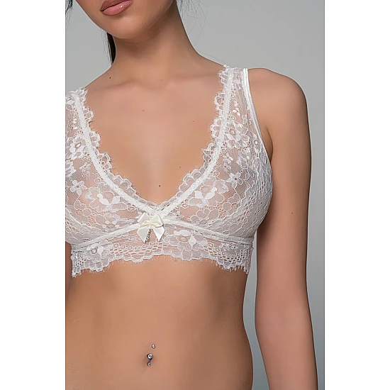 Νυφικό Δαντελένιο Σετ   Ιβουάρ Milena By Paris Set10197_8469-Ιβουάρ