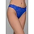 Ψηλόμεσο Δαντελένιο String   Μπλε ρουά Milena By Paris 007725-Μπλε ρουά