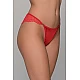 Σατέν Brazilian Slip με Δαντέλα – Κόκκινο Milena By Paris 008472-Κόκκινο