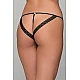 Σατέν String – Μπλε μάυρο Milena By Paris 007704-Μπλε-μάυρο