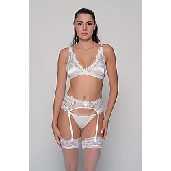 Σετ Νυφικών Εσωρούχων   Ιβουάρ Milena By Paris Set9190-Ιβουάρ