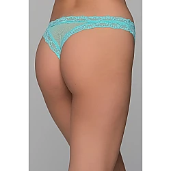 String Τούλι και Δαντέλα  Aqua Milena By Paris 007716-Aqua