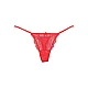 Tanga String Δαντέλα με Χρυσοκλωστή   Κόκκινο Milena By Paris 007678-Κόκκινο
