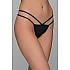 Tanga String Λύκρα   Μαύρο Milena By Paris 007719-Μαύρο