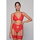 Σετ Ζαρτιέρα με Brazil   Κόκκινο Milena By Paris Set5417_8469-Κόκκινο