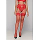 Σετ Ζαρτιέρα με Brazil   Κόκκινο Milena By Paris Set5417_8469-Κόκκινο