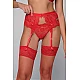 Σετ Ζαρτιέρα με Brazil   Κόκκινο Milena By Paris Set5417_8469-Κόκκινο