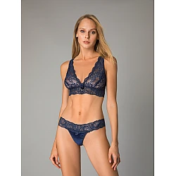 Δαντελένιο Bralette   Μπλε Milena By Paris 010152-Μπλε