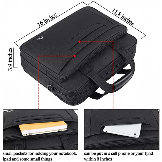 Υφασμάτινος Χαρτοφύλακας Matein 15,6' laptop 12L 1106 μαύρο