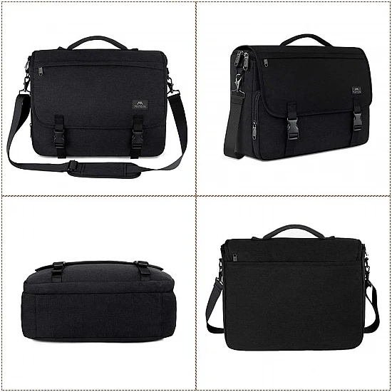 Υφασμάτινος Χαρτοφύλακας Matein 15,6' laptop 17L 1194 μαύρο