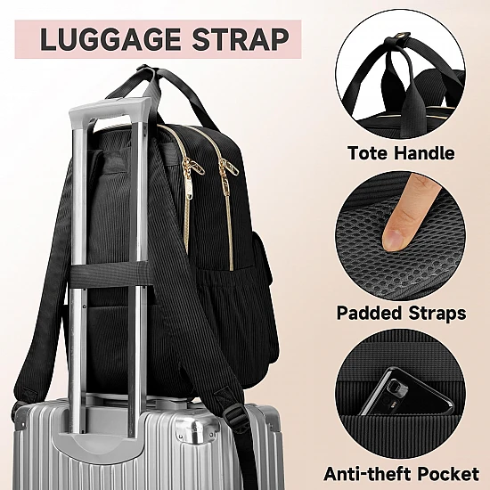 Γυναικείο Σακίδιο πλάτης 15,6" Laptop 30L Matein 1429 μαύρο