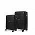 Βαλίτσα σκληρή Newcom N1595 (PP) μικρή μεσαία 55,5x23x34,5 cm + 66x25,5x43x5 cm μαύρο