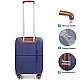 Βαλίτσα σκληρή Newcom N1596 (PP) μικρή μεσαία 56x22x37 cm + 67x22,5x43 cm μπλε