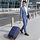 Βαλίτσα σκληρή Newcom N1596 (PP) μικρή μεσαία 56x22x37 cm + 67x22,5x43 cm μπλε