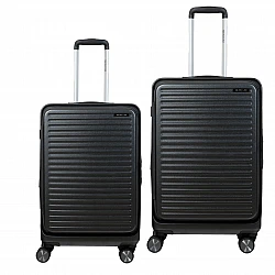 Βαλίτσες σετ Newcom (ABS+PC) μεσαία μεγάλη N1605 67x27x45 cm + 78x31x52 cm dark grey