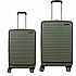 Βαλίτσες σετ Newcom (ABS+PC) μεσαία μεγάλη N1605 67x27x45 cm + 78x31x52 cm green