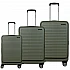 Σετ 3 βαλίτσες Newcom ABS+PC σετ 3 τεμαχίων N1605 55x23,5x34 cm + 67x27x45 cm + 78x31x52 cm green
