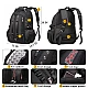 Μεγάλο Laptop Backpack 17,3'' Ανθεκτικό XL Heavy Duty Travel Backpack Bange 1901 μαύρο