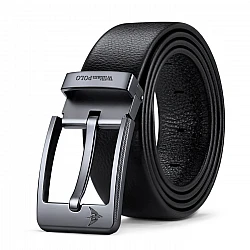 Ανδρική Ζώνη Δερμάτινη William Polo 20030 Black - 1-10cm