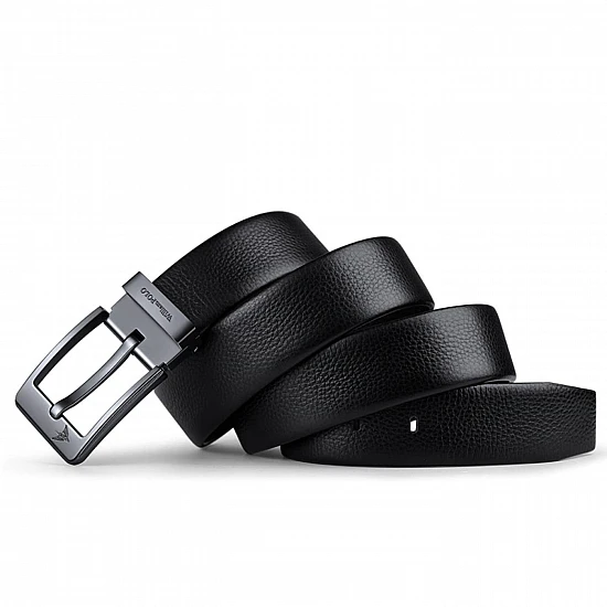 Ανδρική Ζώνη Δερμάτινη William Polo 20030 Black - 1-15cm