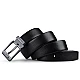 Ανδρική Ζώνη Δερμάτινη William Polo 20030 Black - 1-15cm