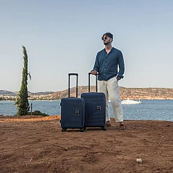 Βαλίτσες σετ Anniversary Cardinal 2015 (PP) μικρή μεσαία 55x19x36,5 cm+66x21x42,5 cm Σκούρο μπλέ