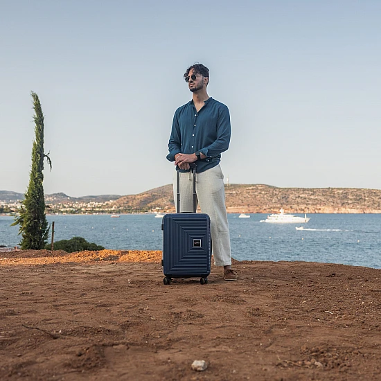 Βαλίτσα trolley Anniversary Cardinal 2015 (PP) καμπίνας 55x19x36,5 cm Σκούρο μπλέ