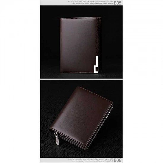 Δερμάτινο Ανδρικό πορτοφόλι William Polo 218 coffee