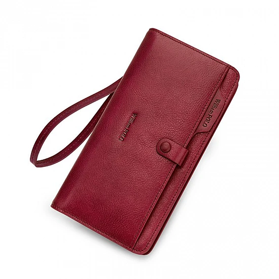 Δερμάτινο Ανδρικό πορτοφόλι William Polo 218163 red