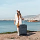 Βαλίτσα trolley Cardinal 3800 μεσαία 66x25x40 cm σκούρο μπλέ