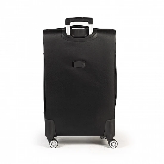 Βαλίτσα trolley Cardinal 3800 μεσαία μεγάλη 66x25x40 cm + 77x30x46 cm μαύρη